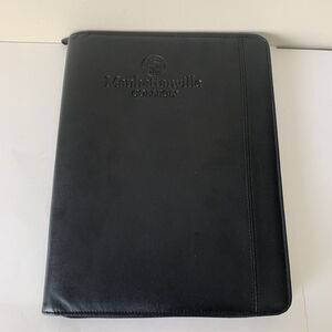 Black Zip Around Portfolio Binder Organizer Manhattanville College 10x13